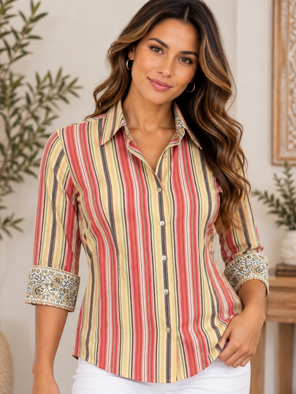 Robert Graham women's button-up shirt